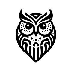 simple logo icon of owl vector illustration