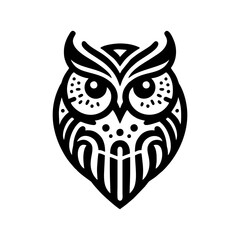 simple logo icon of owl vector illustration