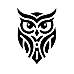 simple logo icon of owl vector illustration