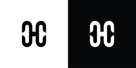 Modern and Unique letter H initials logo design