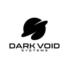 Planet and space logo technology illustration