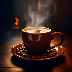 Fototapeta premium cup of black Coffee 