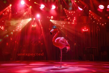 Broadway Flamingo: Musical Debut in Spotlight.