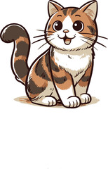 Cat mascot logo vector illustration 