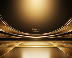 Simple and luxurious background in golden tones.