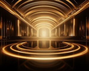 Simple and luxurious background in golden tones.