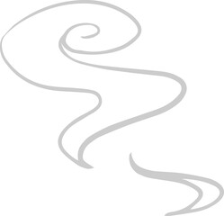 Chinese incense burner smoke illustration