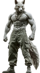Humanoid Muscular Wolf