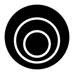 doppler effect glyph icon