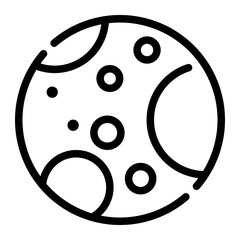 moon line icon