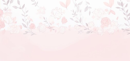 Elegant pastel floral background with soft pink and white flowers, perfect for wedding invitations, greeting cards, and feminine designs.