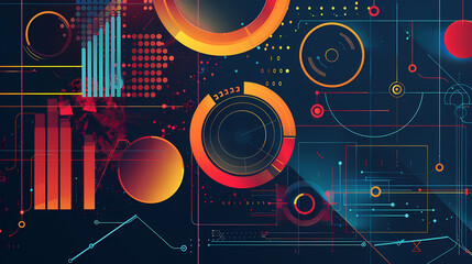 Obraz premium Infographic background vector illustration