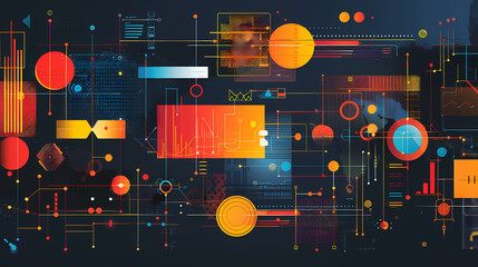 Infographic background vector illustration