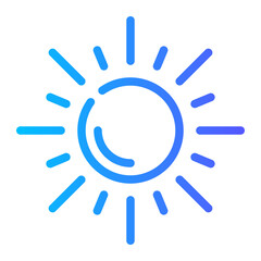 Fototapeta premium sun gradient icon