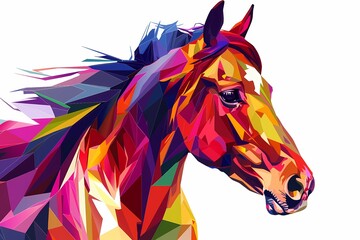 wpap pop art. illustration of a horse