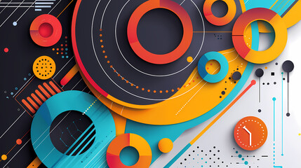 Obraz premium Infographic background vector illustration