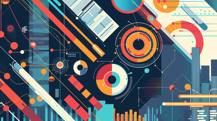 Obraz premium Infographic background vector illustration