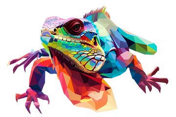 wpap pop art. illustration of a lizard