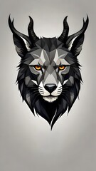 Obraz premium Low Poly Wolf Head