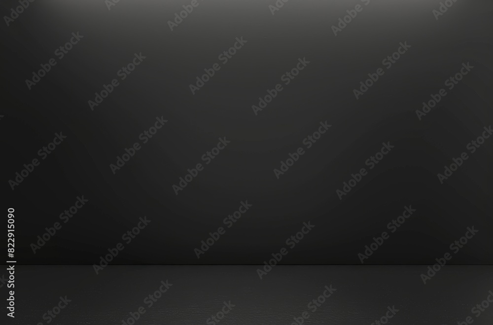 Poster minimalistic black background with light gray gradient at the bottom. perfect for modern design proj