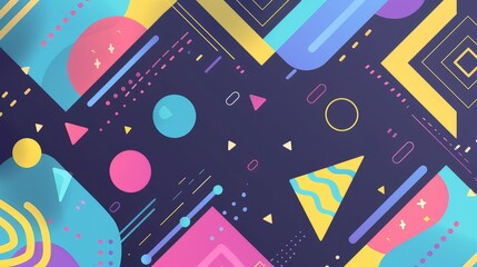 Abstract geometric background. Colorful gradient shapes composition.