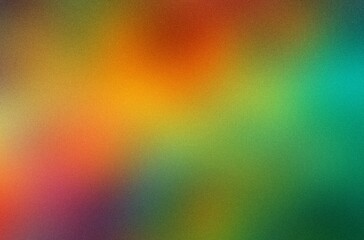 Fototapeta premium orange red green , gradient blur with grain noise effect background trendy vintage brochure banner social or product media design