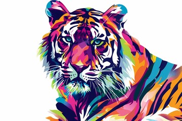 wpap pop art. illustration of a lion