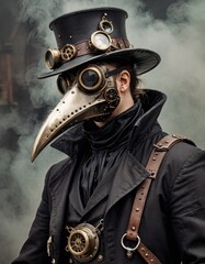 Fototapeta premium Enigmatic Steampunk Physician