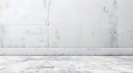 Fototapeta premium Abstract white concrete wall with grunge texture