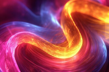 Abstract colorful swirl of light background