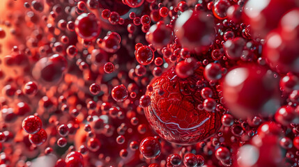 Calming Skincare Illustration: 2D Visualization of Dipotassium Glycyrrhizinate Soothing Red, Inflamed Acne Spots