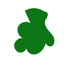 Green abstract shapes vector 