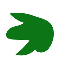 Green abstract shapes vector 