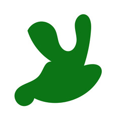 Green abstract shapes vector 