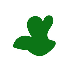 Green abstract shapes vector 