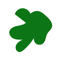 Green abstract shapes vector 