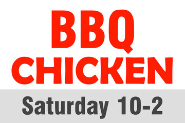 BBQ Chicken Yard Sign