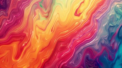 Elegant rainbow pattern background with bold, striking colors arranged in a fluid, abstract style, creating a dynamic and inspiring visual.