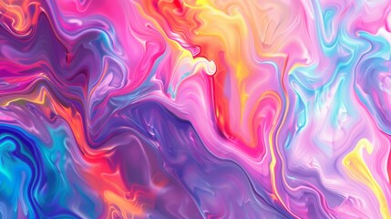 Fototapeta premium Elegant rainbow pattern background with bold, striking colors arranged in a fluid, abstract style, creating a dynamic and inspiring visual.