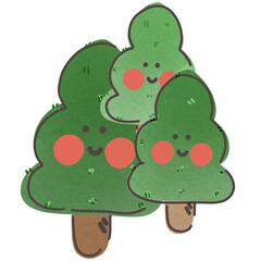 green tree cute