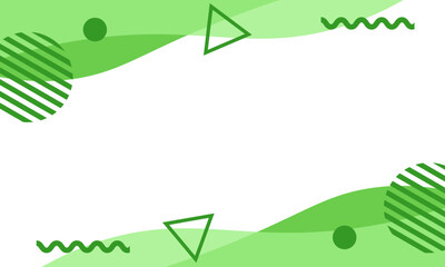 緑色の幾何学模様のフレーム