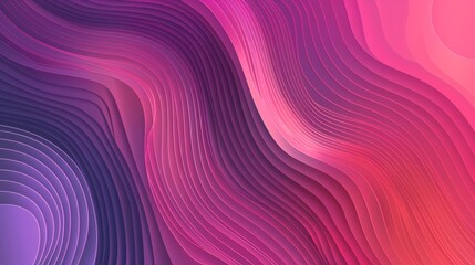 Obraz premium Abstract background with intertwining lines in purple and pink hues