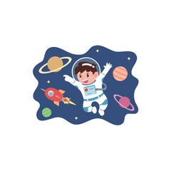 children's imagination astronaut space suit dream