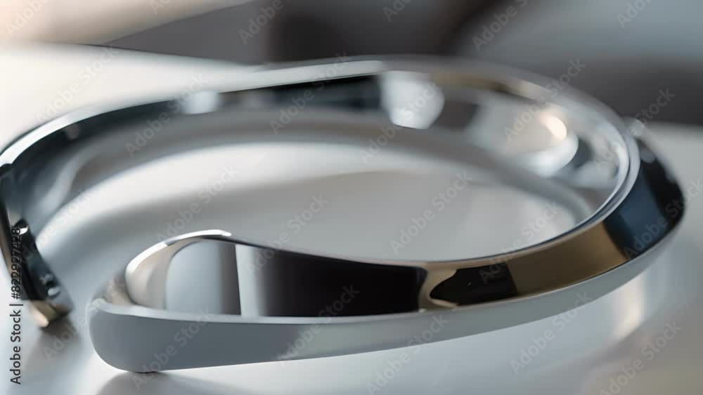 Aufkleber a sleek metallic headband that monitors and enhances brain activity for improved focus and productiv