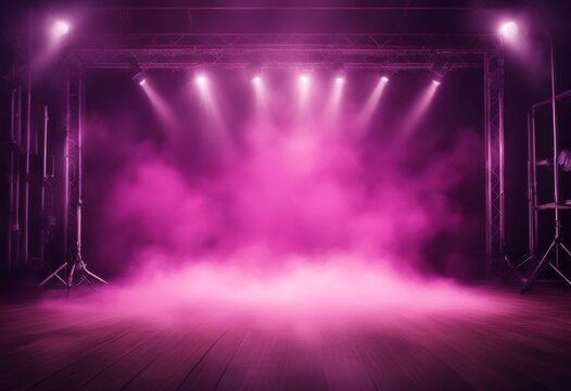 wallpaper spotlights scene background purple empty effect smoke stage