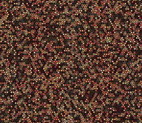 Honeycomb Background. Geometric elements of varied style and color. Small hexagon shapes. Tileable pattern. Seamless background. Modern vector illustration.