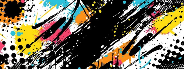 abstract grunge background design with  brush halftone texture
