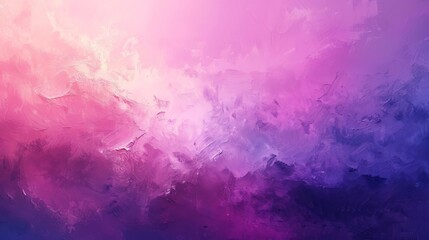 An abstract painting in shades of pink, purple, and blue