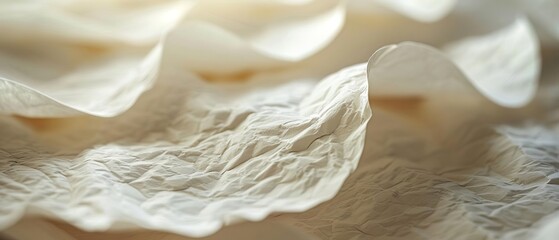 Obraz premium Generate an image of a crumpled paper. The image should be high-resolution and have a neutral background.
