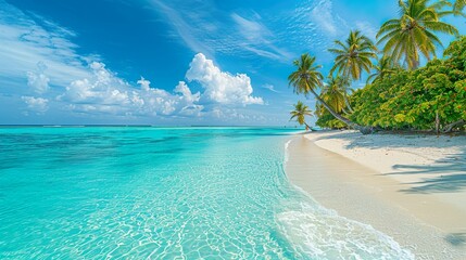 Fototapeta premium モルディブのビーチのイメージ05